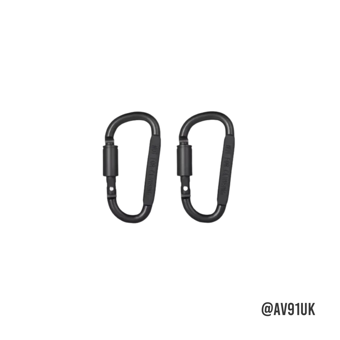 Lockable carabiners for gym use and resistance bands. Not for climbing. Ideal for home workouts, cable machines and more