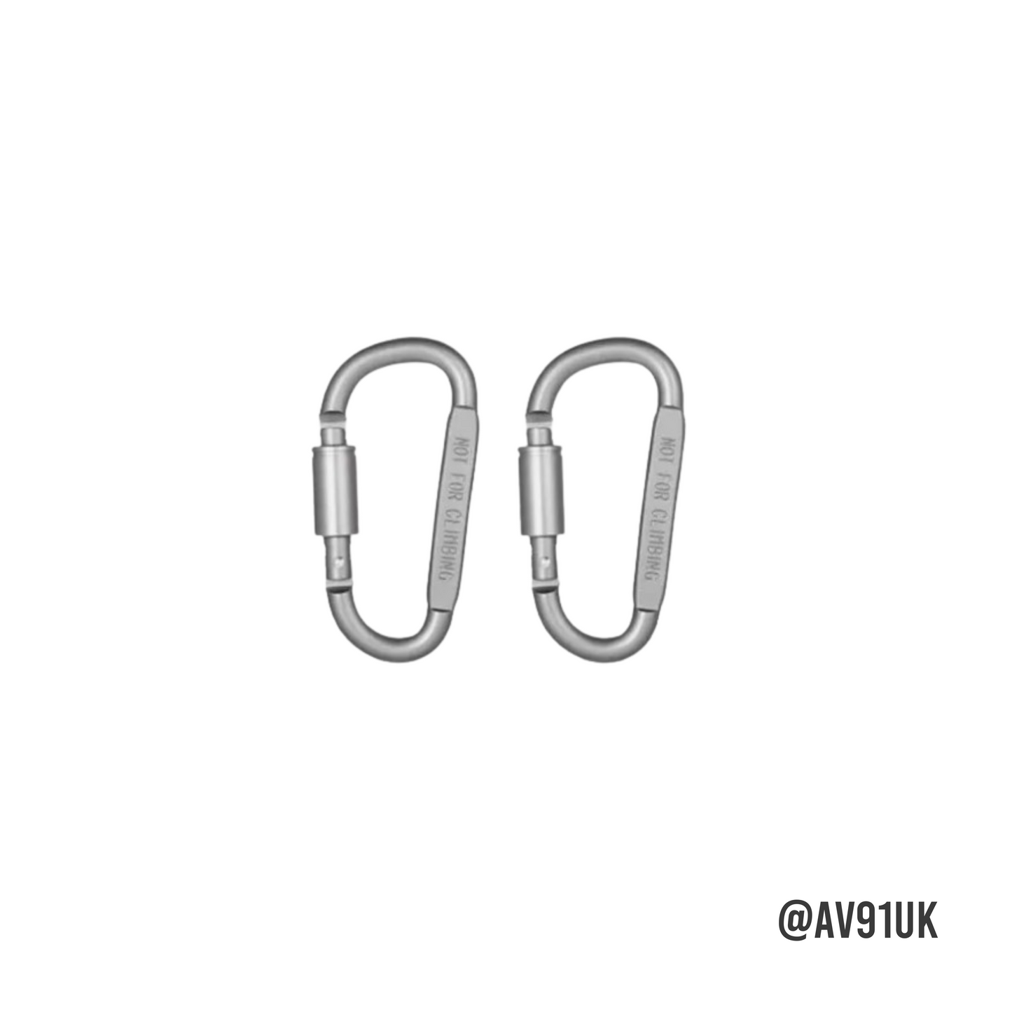 Lockable carabiners for gym use and resistance bands. Not for climbing. Ideal for home workouts, cable machines and more