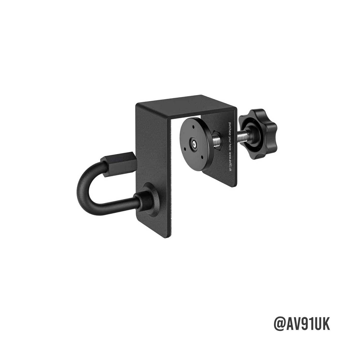Adjustable metal door hook for resistance bands. Heavy-duty clamp design fits most doors. Perfect for intense workouts, boxing drills, and strength training.