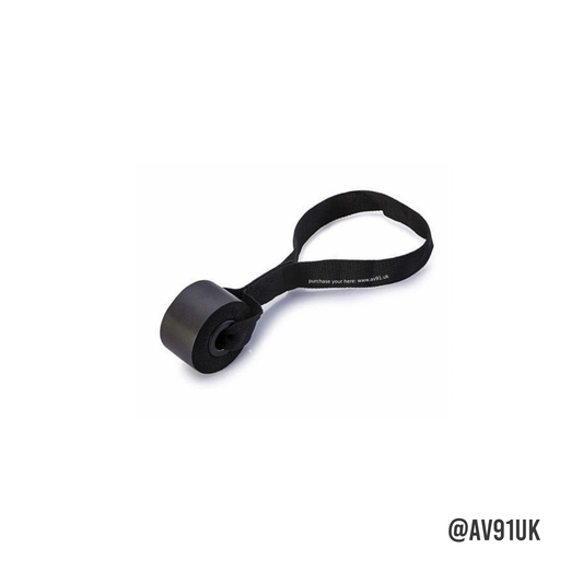 Secure resistance bands at any height with this foam door anchor. Ideal for home workouts, boxing drills, and strength training with gym bands.